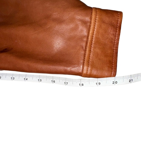 POLO RALPH LAUREN Men's Leather Bomber Jacket - M - Picture 9 of 16